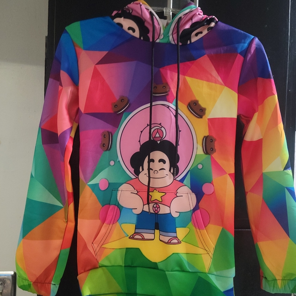 3D Print Men Women Children Anime Streetwear Steven Universe Sweatshirt, sz. Sm - Picture 1 of 4